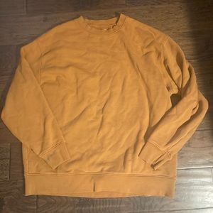 Mate oversized fleece sweatshirt in Amber